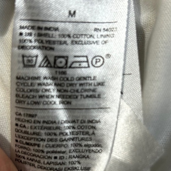 Old Navy Floral Tiered Mini Skirt Beige Burgundy Pull On Size Medium Boho Beachy - Picture 4 of 4